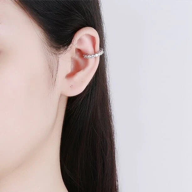 BLX C Sterling Ear Cuff Pair