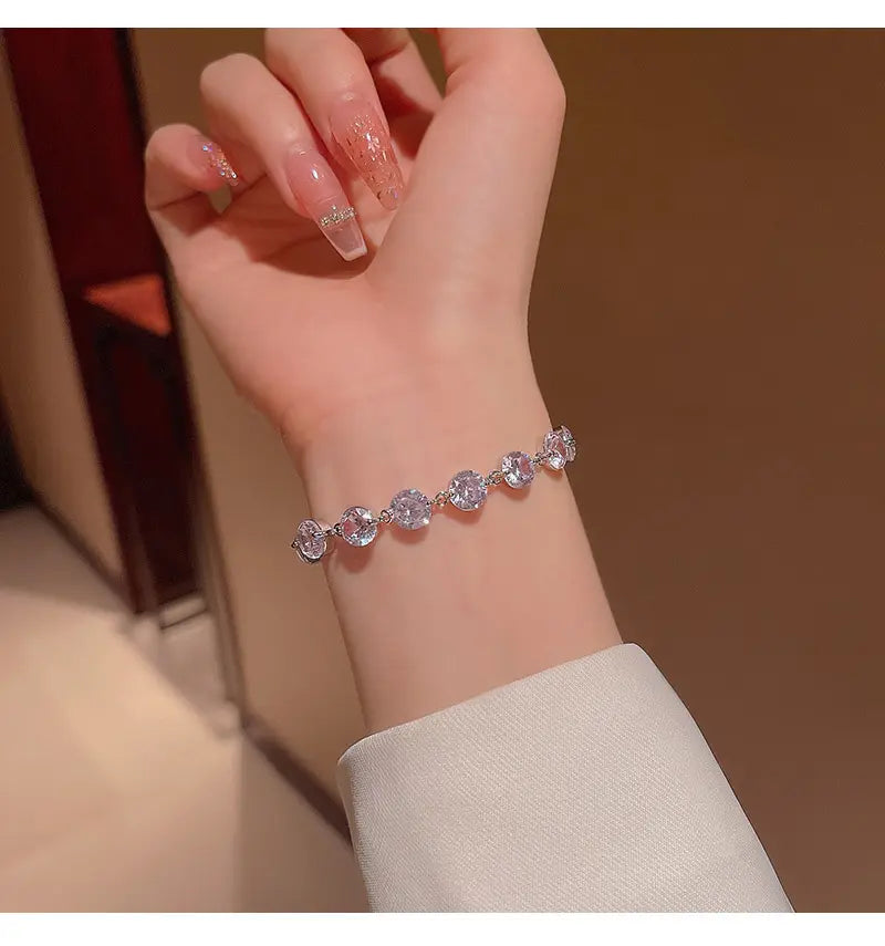 Crystal Zircon Adjustable Bracelet