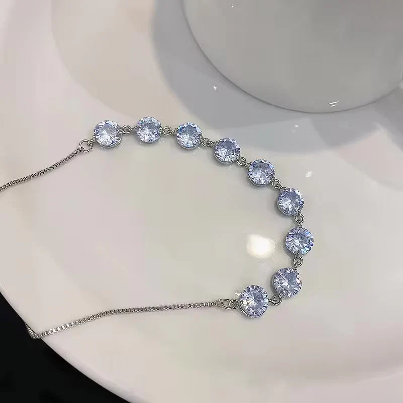 Crystal Zircon Adjustable Bracelet